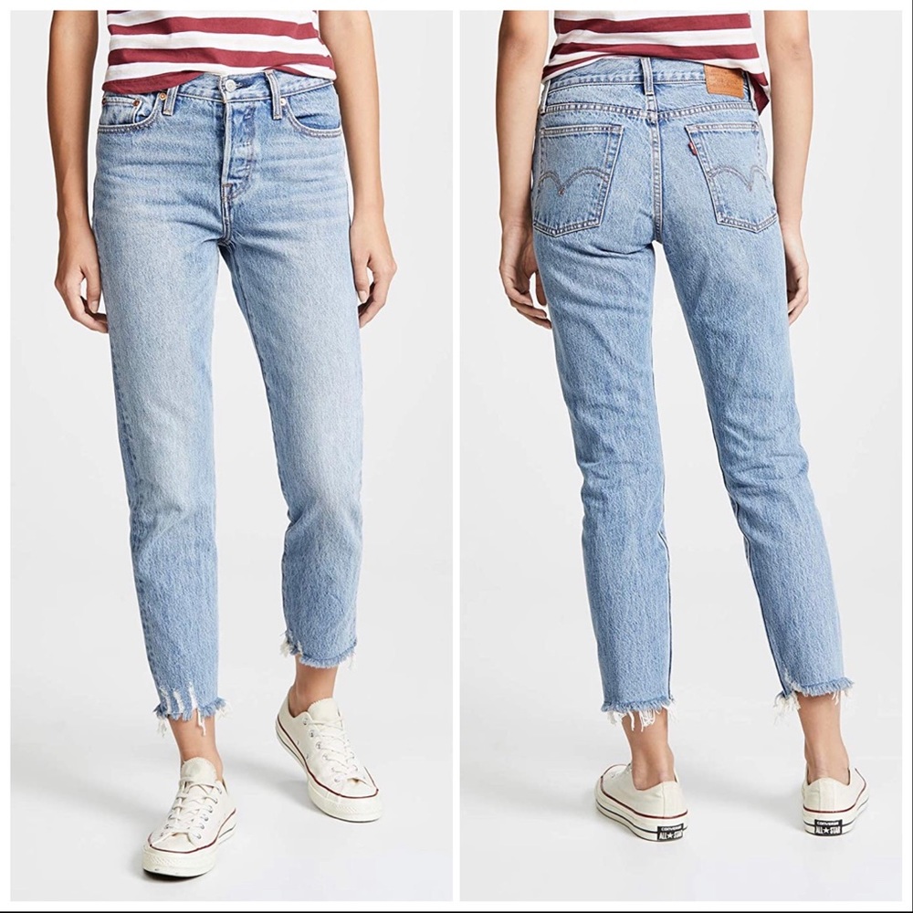 Levi’s Wedgie Icon Cropped Straight Leg Jeans 29